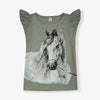 DOPO Ash Grey Horse Fancy Shirt 10269