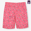 Ice-cream Pink Elastic Waist Cotton Shorts 10376