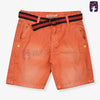 OM Dull Brick Shorts with Belt 10597