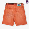 OM Dull Brick Shorts with Belt 10597