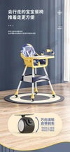 Baby High Chair Navy With Deattachable Wheels