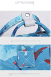 Fish Flower Mummy Baby Waterproof Travel Diaper Backpack