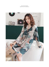 Women Abstract Front Botton All weather Loungewear Set W131