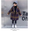 Quilted Check Gold Long Coat 11452