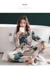 Women Abstract Front Botton All weather Loungewear Set W131