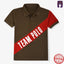 ML Brown Stripes Style Team Polo 10599