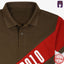 ML Brown Stripes Style Team Polo 10599