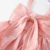Big Bow Tie Sling Pink Fancy Frock 11807