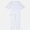 ML Green Polkadots White Allover Teens Jumpsuit 11884