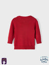 NME it Red Organic Cotton Snowman Embroidery Sweater 11391
