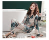 Women Abstract Front Botton All weather Loungewear Set W131
