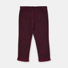 Maroon Cheetah Print Trouser 1445