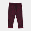 Maroon Cheetah Print Trouser 1445