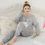 Women Totoro Grey Comfy Butter Fur Loungewear Set W137