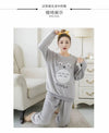 Women Totoro Grey Comfy Butter Fur Loungewear Set W137