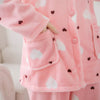 Women Hearts Comfy Butter Fur Loungewear Set W119