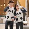 Women Panda Comfy Rayon Silk Fur Loungewear Set W122