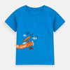 ML Airplane In Clouds Royal Blue Shirt 7617