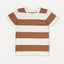 ANK Navy Brown and White Stripes Shirt 7090
