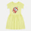 ML Unicorn Front Pocket Yellow Frock 8734