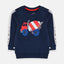 Mixture Truck Blue LB Cut Fleece Sweatshirt 9023