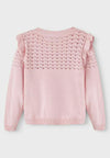 Nme It Pink Burnished Knitted Sweater 11574