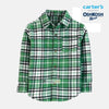CRT Green Check Casual Shirt 8332