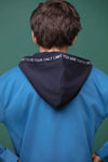 CDE Move on Royal Blue Zipper Hoodie 11075