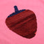 S OL Strawberry Sequence Peach Pink T Shirt 3109