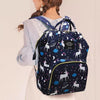 Unicorn Blue Stripes Mummy Baby Waterproof Travel Diaper Backpack 4749