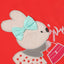 Rabbit With Head Tie Red Top With Shorts 2 Piece Set 4015