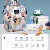 Unicorn Blue Stripes Mummy Baby Waterproof Travel Diaper Backpack 4749