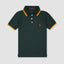 Green Germany Collar Stripes Small Pony Polo 5062