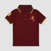 GRD Horse Logo Yellow Color Stripe Maroon Polo 5070