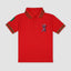 GRD Dragon Logo Multi Collar Stripe Red Polo 5072