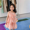 Big Bow Tie Sling Pink Fancy Frock 11807