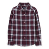 PLCE Maroon White Big Check Casual Shirt 8073