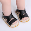 Ankle Grip Black Rubber Sole Sandal 2438 B