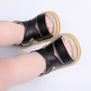 Ankle Grip Black Rubber Sole Sandal 2438 B