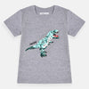 Fox B Dinosaur Grey Sequin Shirt 6740