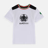 Child wearing a white t-shirt with Euro 2020 logo