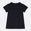 Eco Bio Cotton Elastic Shoulder Navy Blue Shirt 7036