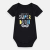 ML Born to be Super Dude Black Romper 7254