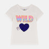 Wild Heart White Sequin Shirt 7714