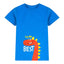 A CF Sleep I am The Best Dragon ROYAL Blue Shirt for children, displaying a blue t-shirt with a cartoonish red dragon graphic and the text 'I'm the BEST' on the front.