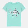 ML Meow Cat Sea Green Shirt 7919