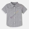 PLCE Texture Lining Grey White Shirt 8070