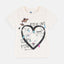 Rock On Off White Heart Girl Power Organic Cotton Shirt 8262