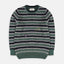 Multi Green 3 Colors Lining Knitted Sweater 8840