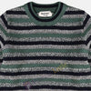 Multi Green 3 Colors Lining Knitted Sweater 8840